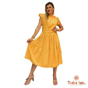 Vestido Aurora - Mostarda