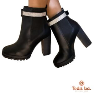 Bota Cano Baixo Vizzano - Cor Preta