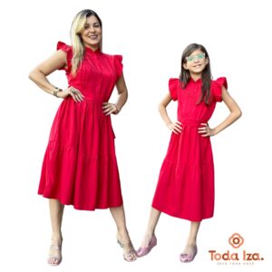 Vestido Aurora Filha - Vermelho
